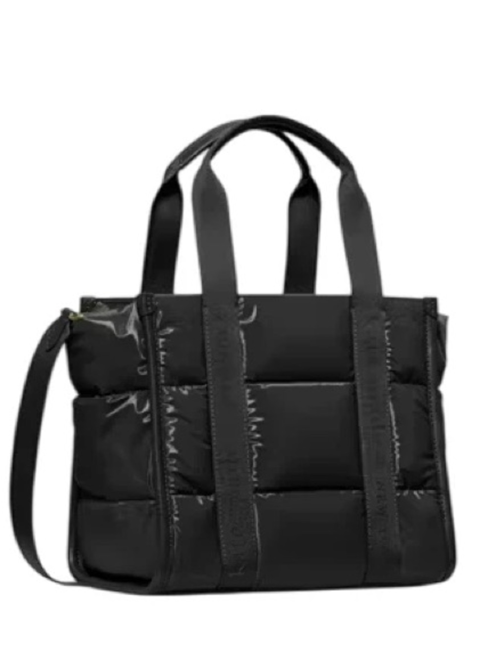 Kate Spade New York Kip Puffy Quilted Small Tote Bag Crossbody Strap Black